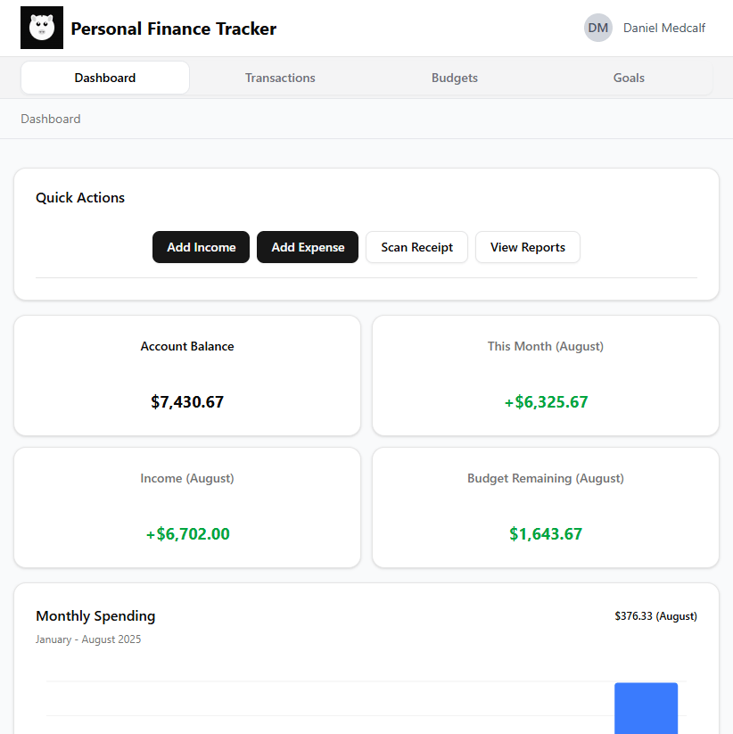 Personal Finance Tracker